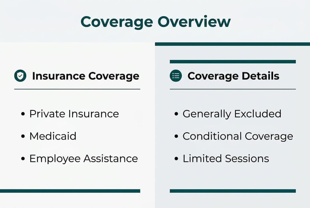Infographic showing couples therapy insurance coverage