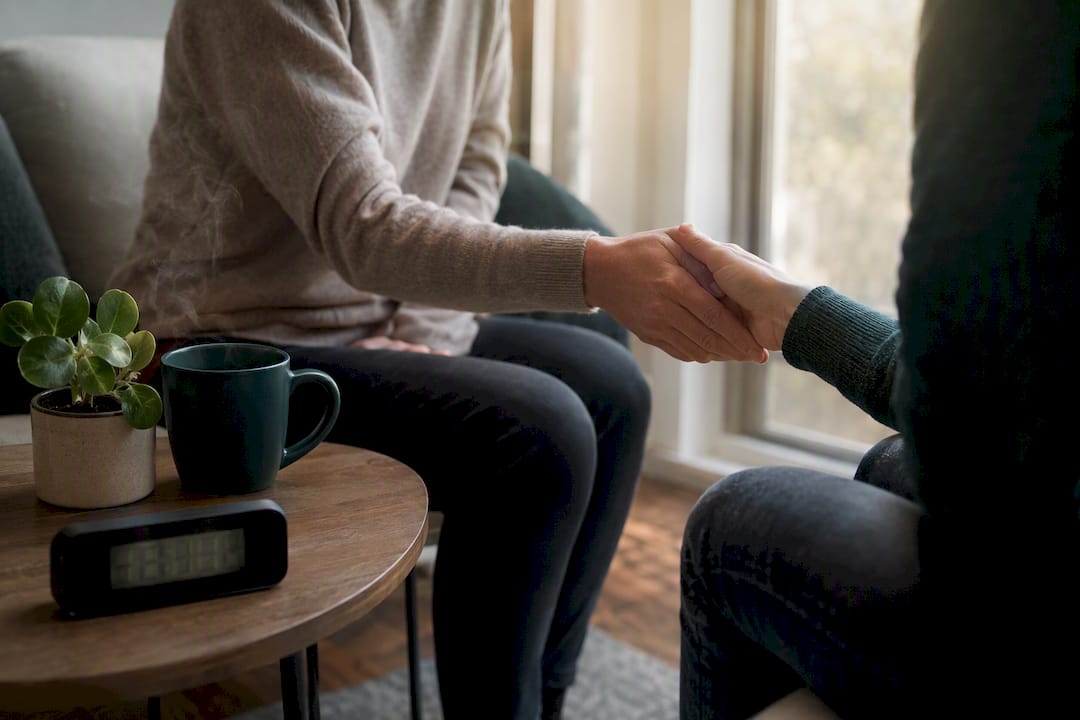 Hands about to start daily communication habit cue